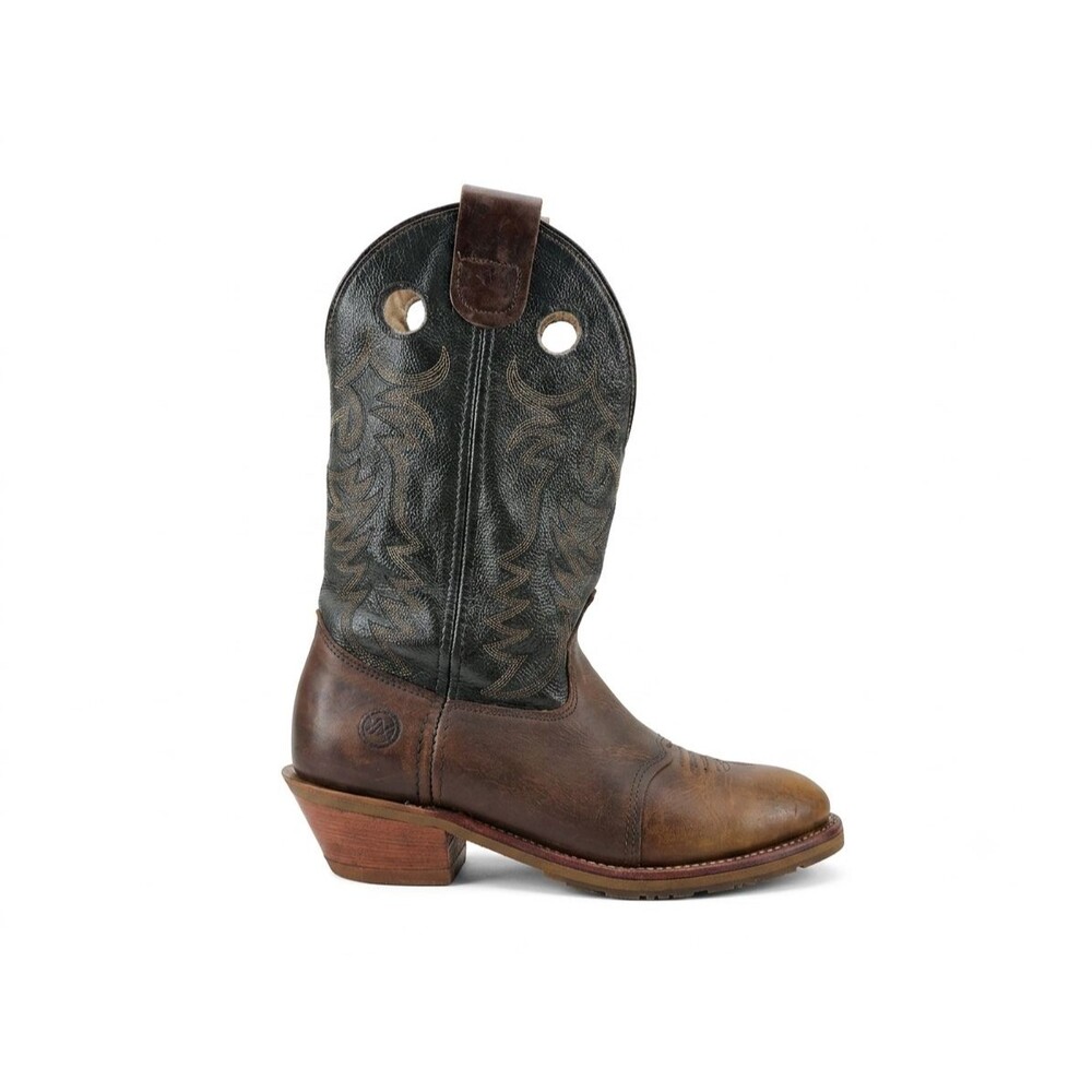 DOUBLE H DH1571 Western Oil Res Buckaroo Cowboy Boots Men's Sz 9.5 D USA Oak Ice